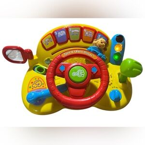 Vtech Turn and Learn Driver Lights Tested And Working Music Sounds Baby Toddler